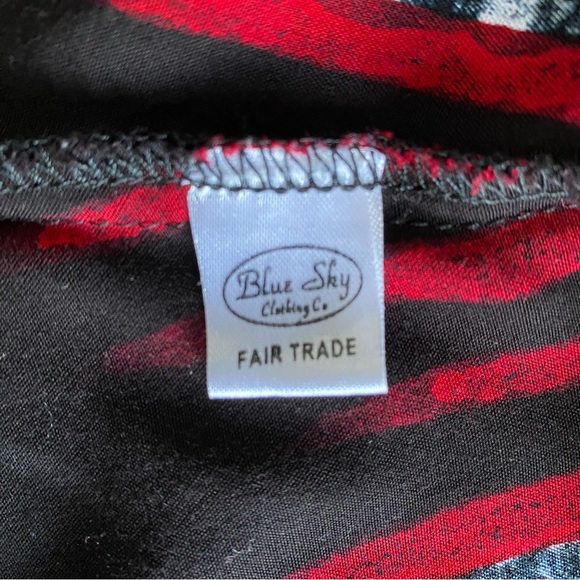 Blue Sky Mixed Media Rayon Tunic with pocket 1X - Picture 9 of 12